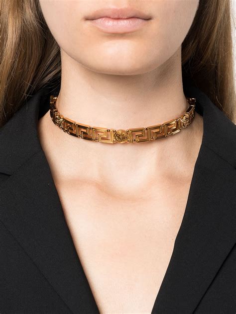 versace choker necklace|versace necklace farfetch.